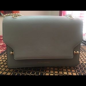 Strathberry east west bag in light grey